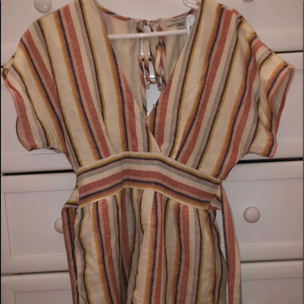 Cute Open Back Romper